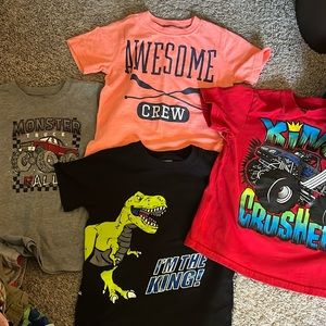 4 t-shirt bundle. Carter and Walmart brands.